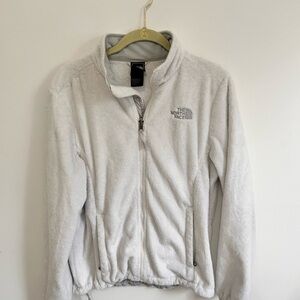 The North Face Soft White Zip-Up Fleece
